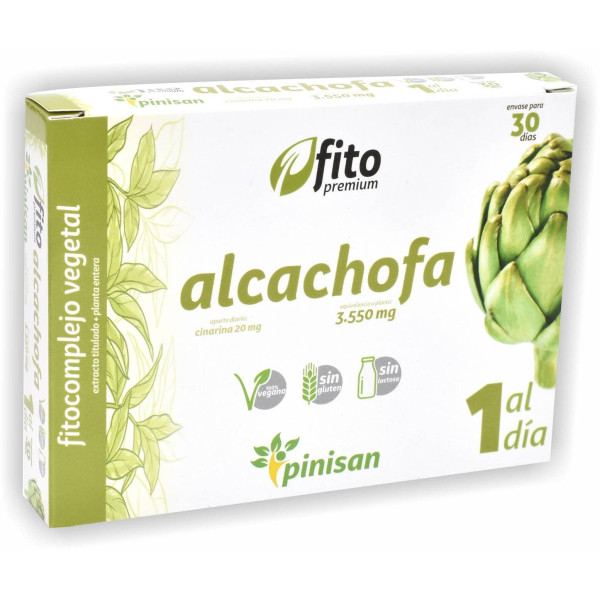 Fito Premium Alcachofa 3550 mg 30 cap Pinisan
