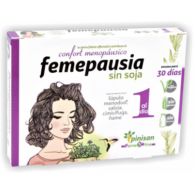 Femepausia sin Soja 30 capsulas Pinisan