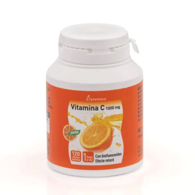 Vitamina C Pura 1000 mg 120 cápsulas vegetales Plameca