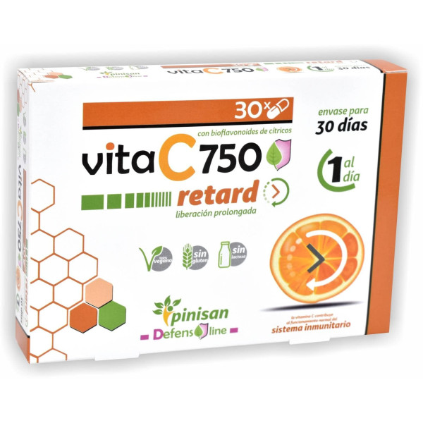 Vitamina C 750 mg retard 30 capsulas Pinisan